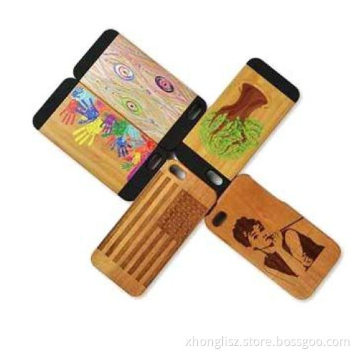 Wood style PC phone case for iPhone series